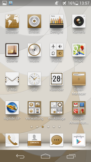 The icons for the preinstalled apps also change with the themes.