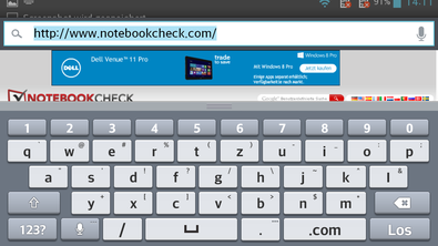 The keyboard takes up a lot of room in landscape mode.