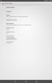 Google Android 4.4.2 is preinstalled.