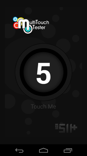 The display supports 5-finger multi-touch.