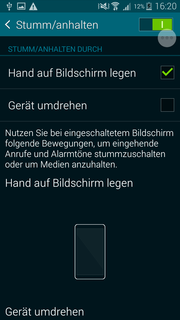 More gestures: If you are annoyed by the ringtone, you can just put your hand on the display to silence it.