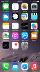 The Home screen looks innocent enough with the standard set of pre-installed apps