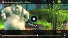 Smooth playback of 1080p .mov files. The popular .mkv files are not recognized