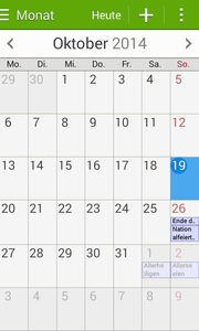 The calendar called "S Planner" includes a lot of features.