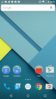 The operating system is an unchanged version of Android 5.0.1.