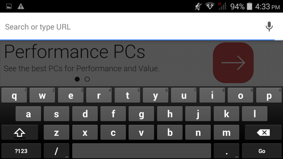 Basic Android keyboard with no extra features