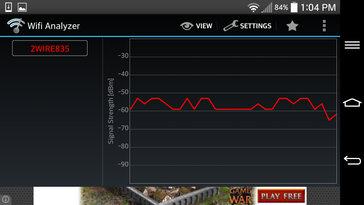 LG G2 WiFi Signal ~10 m from source