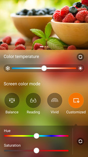 Multiple display color modes and customization