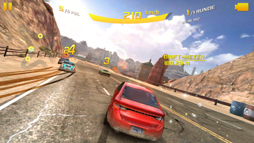 Asphalt 8 only runs smoothly at the lowest settings.