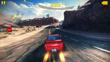 "Asphalt 8": Lag-free subjectively, but very low frame rates