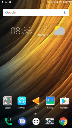 Android 6.0.1 default Home screen