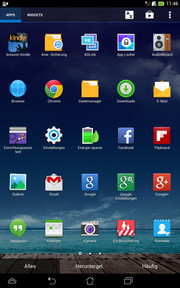 Numerous apps are preinstalled.