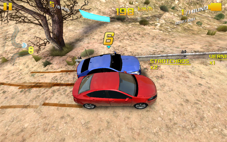 Up-to-date games like "Asphalt 8" run smoothly