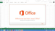 Preinstalled free version with option of upgrading to the full version: Office 2013.