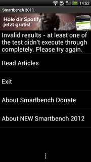 Smartbench 2011 did not work.
