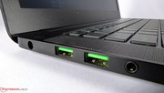 The USB 3.0 ports are striking.
