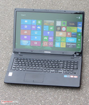 Samsung's laptop outdoors. Samsung's laptop outdoors.