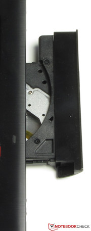 The DVD drive reads and writes all kinds of DVDs and CDs. The DVD drive reads and writes all kinds of DVDs and CDs.