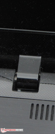 The hinges keep the lid firmly in position. The hinges keep the lid firmly in position.