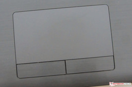 The touchpad supports multi-touch The touchpad supports multi-touch