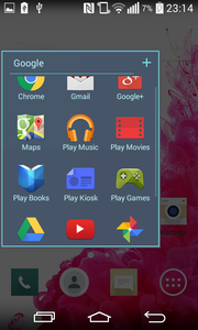 Some apps - for example Google's set - are preinstalled.
