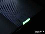 When switched on this shines green at all times, When switched on this shines green at all times,