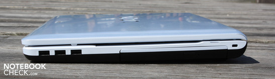 Right: 3 x USB, DVD-LW Right: 3 x USB, DVD-LW