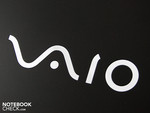 Vaio logo on the lid Vaio logo on the lid