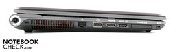 Left side: LAN, VGA, HDMI, eSATA, ExpressCard, iS400 Left side: LAN, VGA, HDMI, eSATA, ExpressCard, iS400