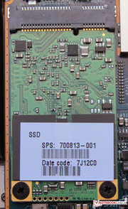 HP uses a mSATA Solid State Disk.