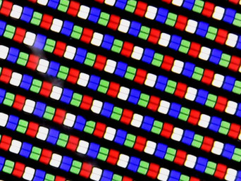 Subpixel array with dedicated White pixel (WRGB)