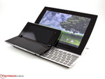 The Tablet P on top of Asus' Eee PC Slider SL101