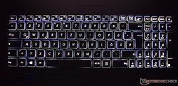 Keyboard - backlight on