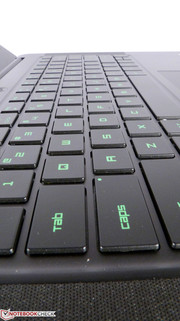 The keyboard provides a very convenient typing and gaming experience.