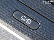The touchpad can be quickly disabled with this button. The touchpad can be quickly disabled with this button.