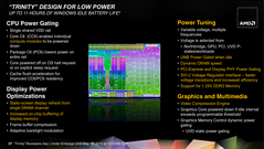 Improved power-saving should put Trinity at the same level as Intel's CPUs.