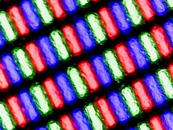Subpixel structure and matte coating under the microscope