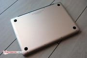 The MacBook Pro from underneath ... The MacBook Pro from underneath ...