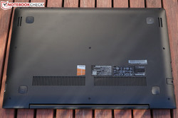 fixed very tightly: the underside of the IdeaPad 500s-14ISK