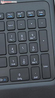 A separate number pad.
