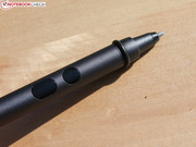 The Duo 13 ships with an active pen (comes with a battery) which enables handwritten notes and drawings.