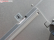 The SIM card slot is found on the rear of the display.
