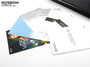 The only supplies in the box is paperwork (warranty card, quick guide, recovery instructions). The only supplies in the box is paperwork (warranty card, quick guide, recovery instructions).