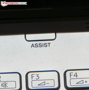 Pressing the "Assist" button when the laptop is off..