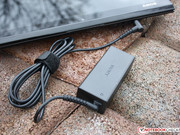 The 45 W power adapter provides sufficient power for this Core i5 system.