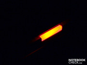 in standby mode it flashes in a nice orange. in standby mode it flashes in a nice orange.