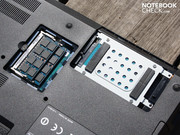The RAM and hard drive can be accessed via hatches on the base plate. The RAM and hard drive can be accessed via hatches on the base plate.