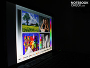 It's impressive how colors retail their particular shade even under sharp viewing angles. It's impressive how colors retail their particular shade even under sharp viewing angles.