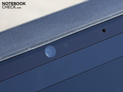 The webcam is virtually invisible. The webcam is virtually invisible.