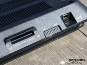 A FireWire port (i-Link S400) is found along the front edge. A FireWire port (i-Link S400) is found along the front edge.